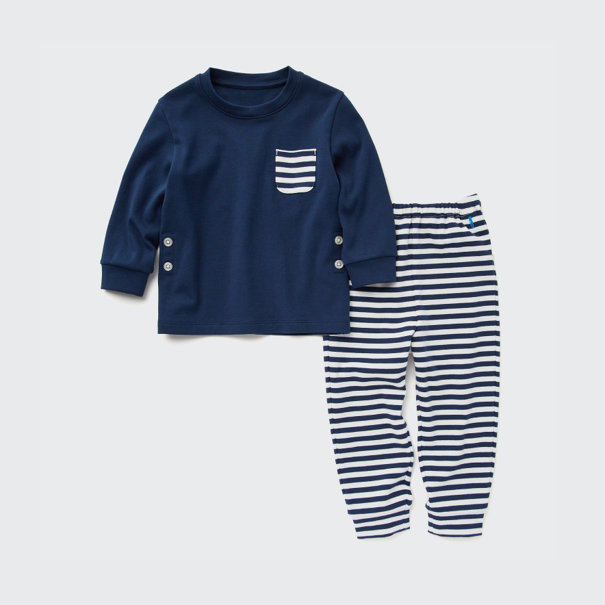 Pigiama Cotone Elastico Soffice Maniche Lunghe