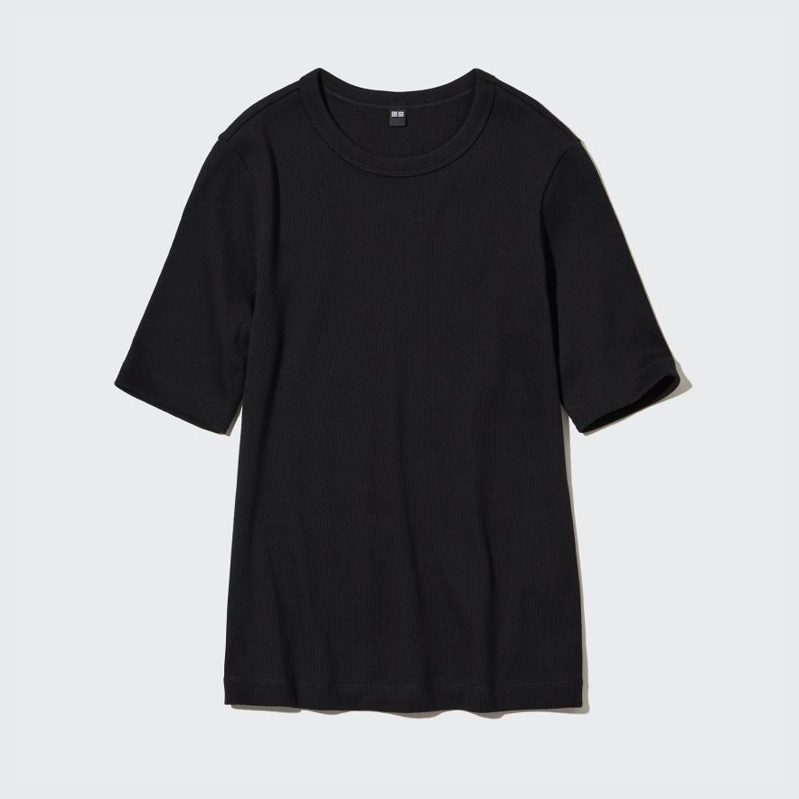 T-Shirt A Costine Girocollo