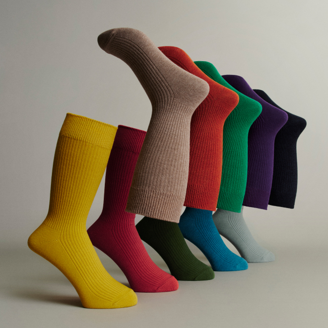 Farbige Socken