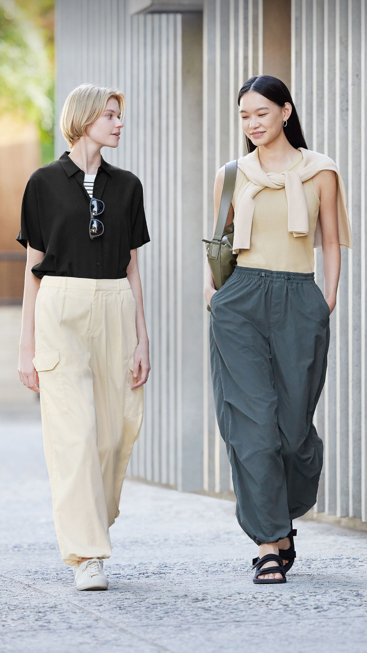 UNIQLO  Uniqlo women outfit, Ankle pants women, Stylish summer