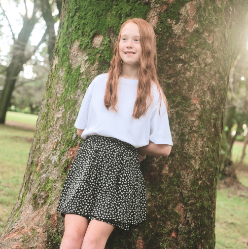 RAYON FLOWER MINI SKORT