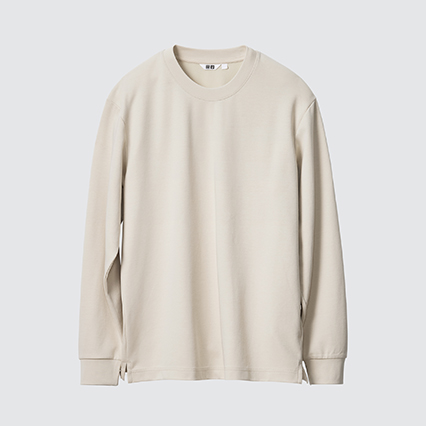 U AIRism COTTON LONG SLEEVE CREW NECK T-SHIRT