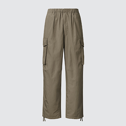 U WIDE FIT PARACHUTE CARGO PANTS