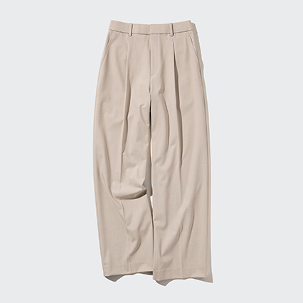 PLEATED WIDE PANTS
