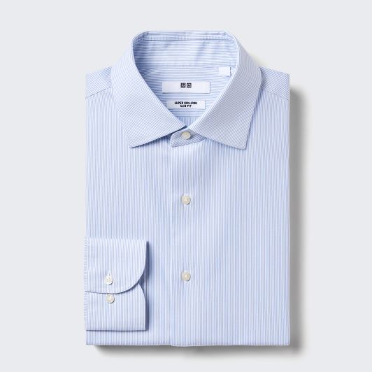 Super Non-Iron Slim-Fit Long-Sleeve Shirt (Spread Collar)