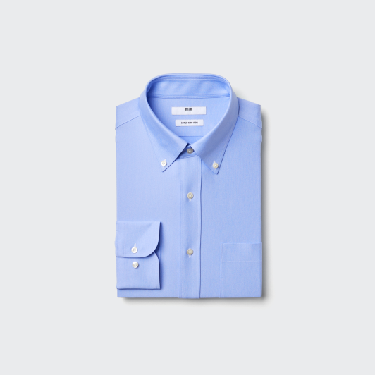 Super Non-Iron Slim-Fit Long-Sleeve Shirt (Button Down Collar)