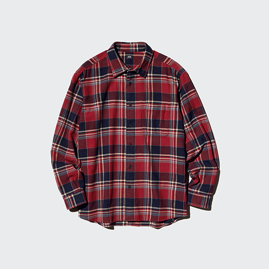 Flannel Checked Long Sleeve Shirt
