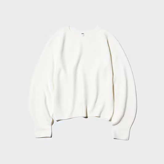 3D Knit Cotton Volume Sleeve Sweater