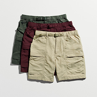 Tough, lightweight shorts that repel water.