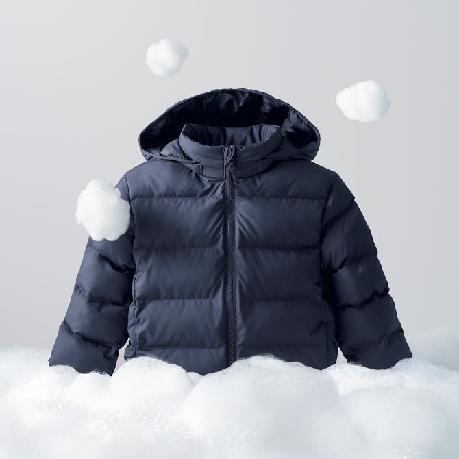 Washable kids' clothing for winter.