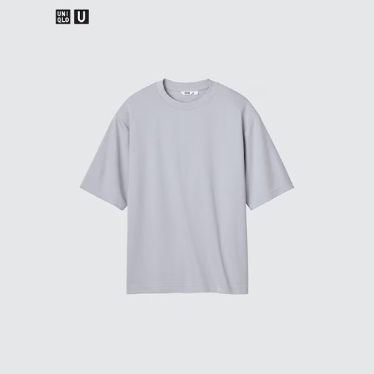 AIRism Cotton Áo Thun Dáng Rộng | Tay Lỡ