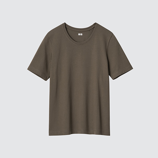 U SUPIMA COTTON CREW NECK SHORT SLEEVE T-SHIRT