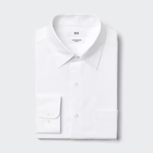 スーパーノンアイロンスリムシャツ/レギュラー襟