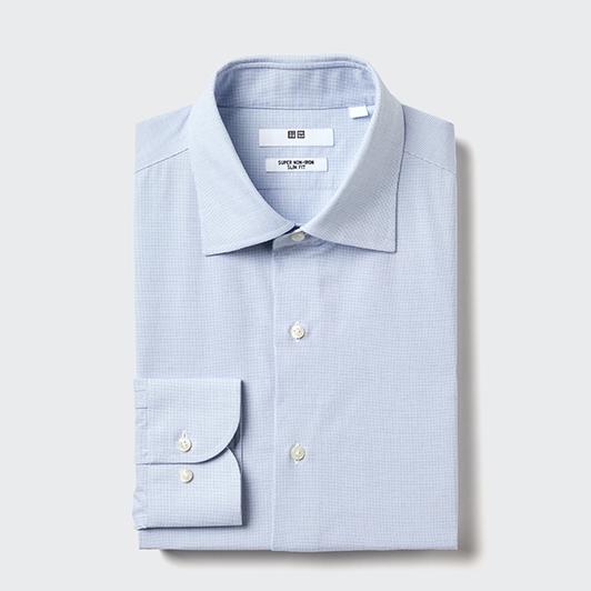 Super Non-Iron Slim-Fit Shirt (Semi-Wide Collar)