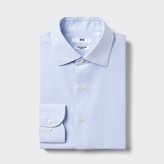 Super Non Iron No Pocket Stripe Long Sleeve Shirt