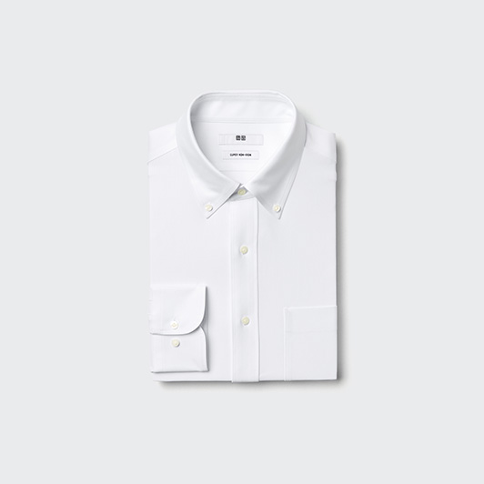 슈퍼논아이론저지셔츠(긴팔·버튼다운칼라)