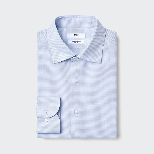 Super Non Iron Slim Fit Shirt Long Sleeve (Spread)
