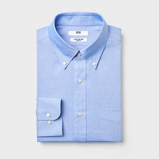 免熨 Slim Fit 恤衫 [長袖]