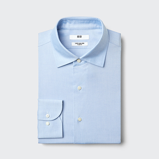 免熨 Slim Fit 恤衫 [長袖]