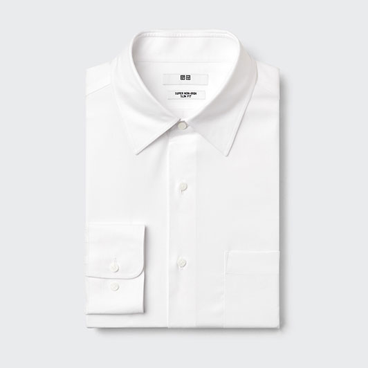 免熨 Slim Fit 恤衫 [長袖]