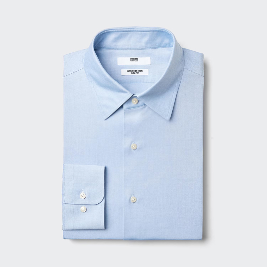 Super Non Iron Slim Fit Long Sleeve Shirt | Regular Collar
