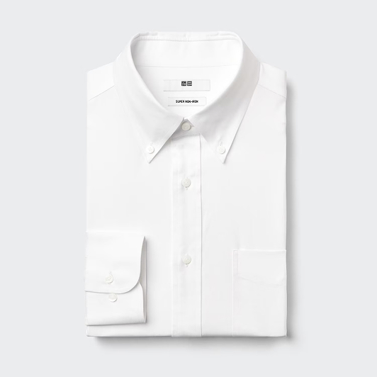 Super Non-Iron Slim Fit Long Sleeve Shirt | Button Down Collar