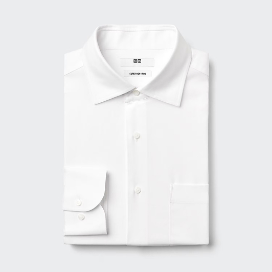 Super Non-Iron Slim Fit Long Sleeve Shirt | Spread Collar