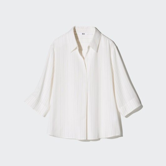 Rayon Skipper Collar Blouse 