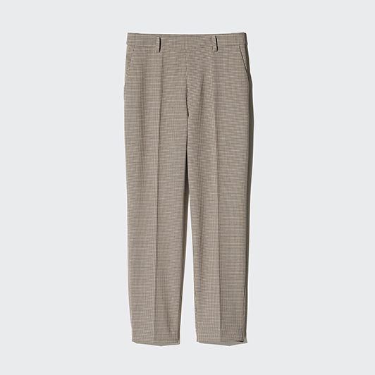 Smart Ankle Pants | Checked