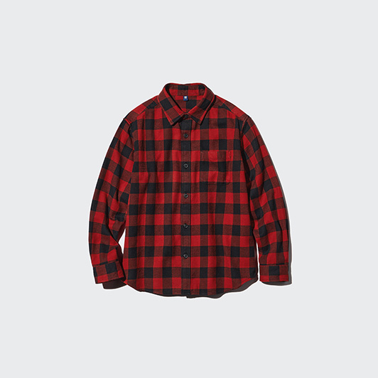KIDS플란넬체크셔츠(긴팔)B