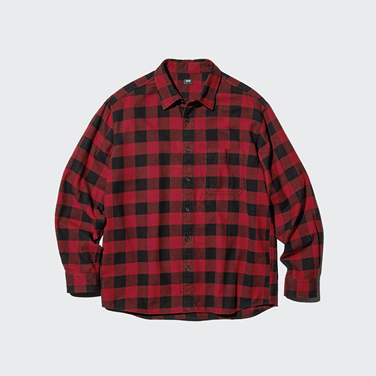 法蘭絨襯衫(長袖/格紋)