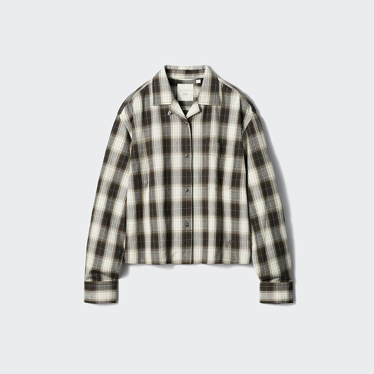 Flannel Boxy Checked Shirt 