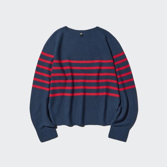 3D Knit Cotton Volume Sleeve Sweater