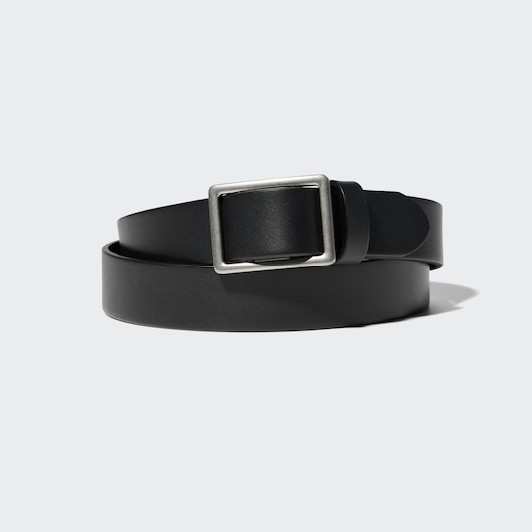 Italian Leather Slide Buckle Belt
