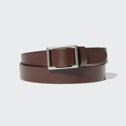 Italian Leather Slide Buckle Belt