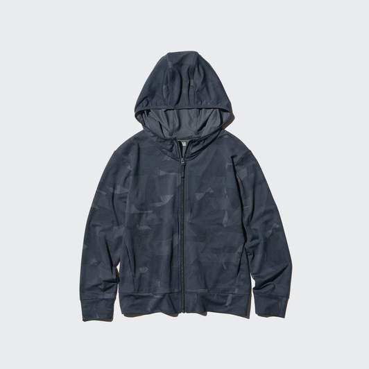 KIDS AIRism UV PROTECTION풀집파카(프린트)