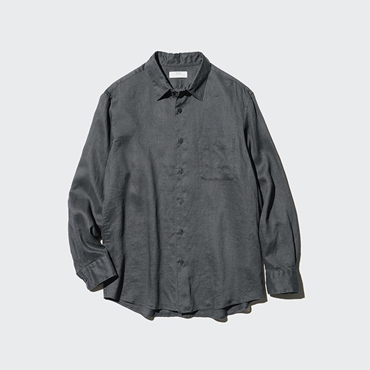 Chemisier Uniqlo Premium En Lin à Carreaux - Taille XL, Manches 3/4, Neuf Avec étiquettes