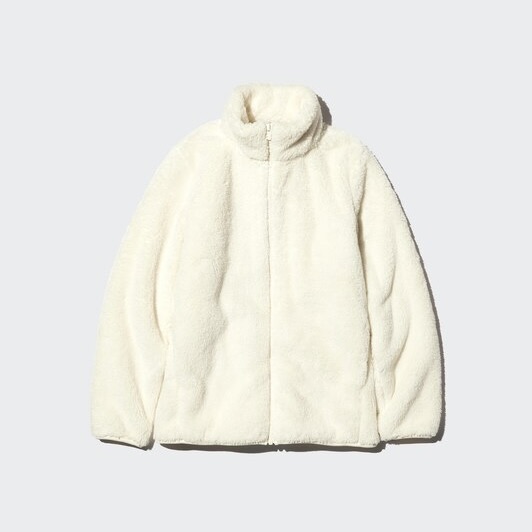 W's fluffy yarn fleece full-zip jacket