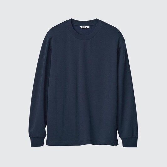 U AIRism棉質圓領T恤(長袖)