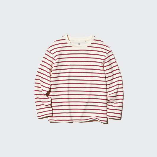 Kids AIRism Cotton Crew Neck T Long Sleeve