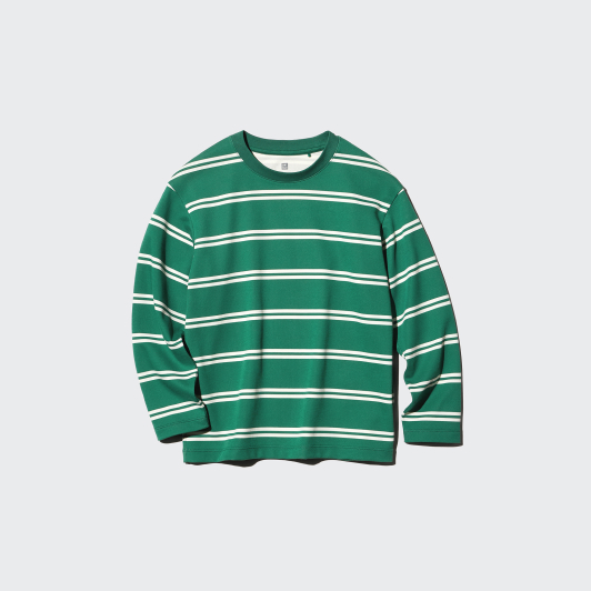 Kids AIRism Cotton Crew Neck T Long Sleeve