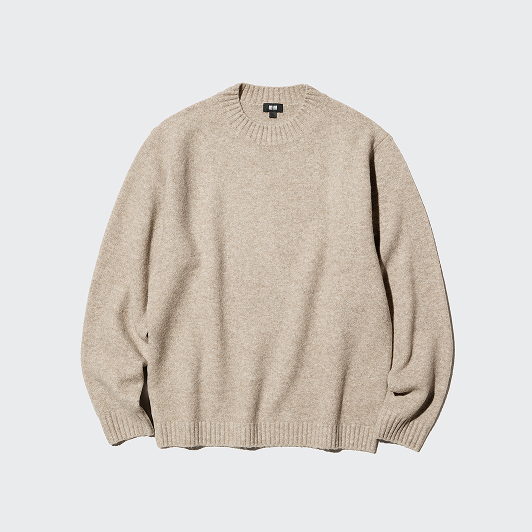 Souffle yarn crew neck sweater