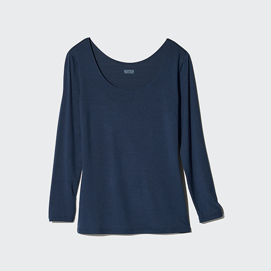 HEATTECH SCOOP NECK LONG-SLEEVE T-SHIRT