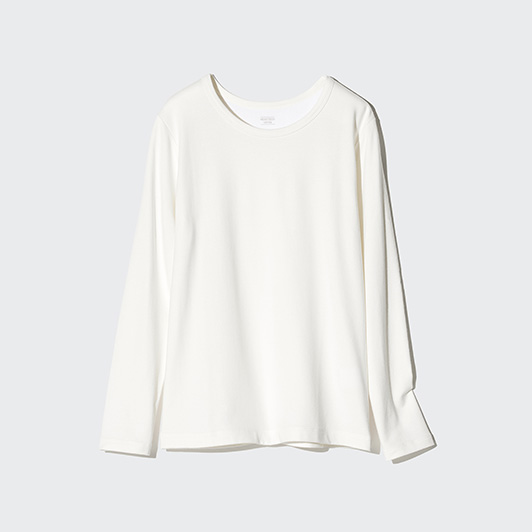HEATTECH EXTRA WARM COTTON CREW NECK T-SHIRT