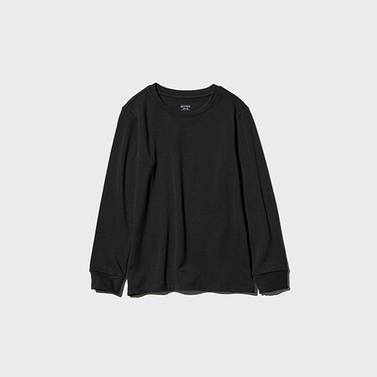 【120】UNIQLOヒートテック 黒 15枚セット 極暖 超極暖 ユニクロ公式 | 超極暖ヒートテッククルーネックT