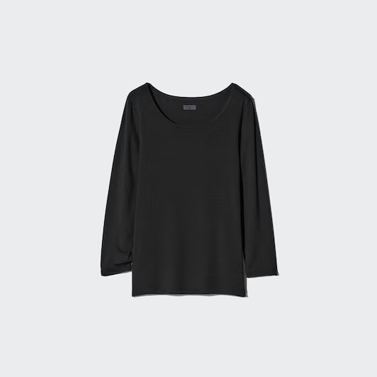 HEATTECH scoop neck  T-shirt