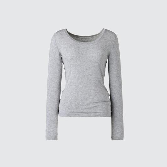HEATTECH Extra Warm Cashmere Blend T-Shirt | Scoop Neck