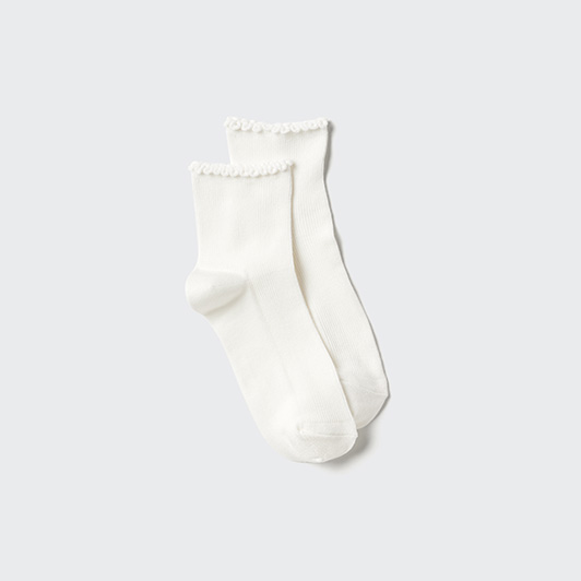 HEATTECH Socks (Crew Frill)