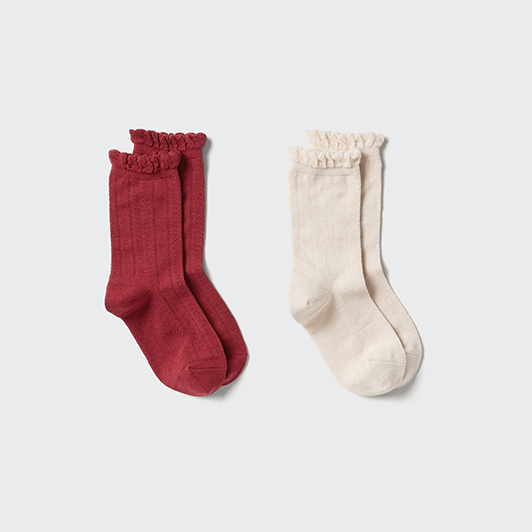 GIRLS HEATTECH Socks 2 Pairs