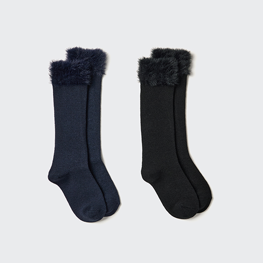 GIRLS HEATTECH High Socks 2 Pairs